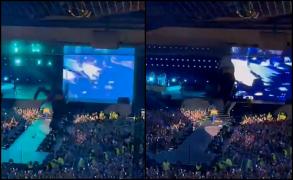 Momentul dramatic în care un tânăr cade de la balcon, în timpul unui concert al lui Harry Styles