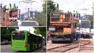 Nemulţumiri majore după întoarcerea tramvaiului 5. Călătorii vor autobuzul 605, iar şoferii nu mai au unde parca