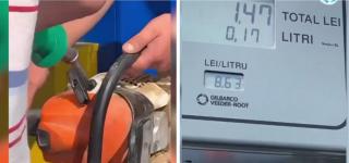Imaginaţia românilor nu cunoaşte limite. Un şofer a venit la benzinărie să facă plinul drujbei, în semn de protest faţă de preţul carburanţilor