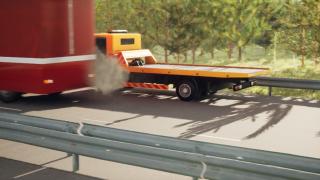 Animație grafică. Cum s-a produs accidentul de pe autostrada Bucureşti-Piteşti. Un șofer a fost strivit chiar sub ochii colegului de muncă. "Am auzit trosc"