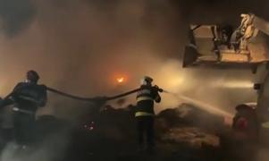 Două grajduri s-au făcut scrum în Tulcea: Oi arse de vii, sute de baloţi de paie şi lucernă pârjoliţi