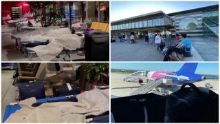 Zeci de români, blocaţi pe aeroportul din Dortmund, după ce le-au fost anulate două curse. Pasagerii au dormit pe paturi pliante