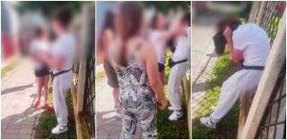 Elevă scuipată, lovită cu sălbăticie și umilită de o gașcă de fete, până cade la pământ. Bătaia a fost filmată la Găești, în Dâmbovița