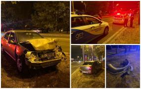 Un şofer băut din Maramureş a intrat violent într-un autobuz care staţiona la semafor. Bărbatul nici nu a ştiut că a făcut accident