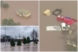 Apele ploilor, gata să "înghită" și acoperișurile caselor. Străzi întregi au fost inundate după furtunile puternice din Sydney