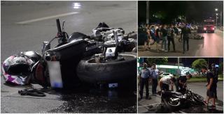 Iubiți pe motocicletă, spulberați pe bulevardul Iuliu Maniu din București. El a ajuns la spital cu fractură de coloană, ea cu piciorul rupt