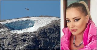 Delia Matache, în stațiunea unde s-a prăbușit ghețarul Marmolada. Cântăreața a decis în ultima clipă să aleagă un alt traseu: "A fost o alegere spontană"