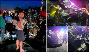 Filmul tragediei din Timiș, unde un tânăr a murit decapitat după ce un băiat de 16 a intrat cu tractorul pe contrasens