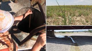 Imagini apocaliptice cu seceta din România: fântâni goale, râuri secate și pământ pârjolit. Nu a mai fost așa de 30 de ani