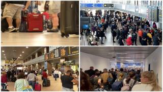 Vacanţele a mii de români, afectate. Curse anulate, zboruri întârziate şi cozi interminabile pe Aeroportul Otopeni