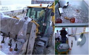 ''Am avut două variante: roabă sau excavator.'' Ultima fiţă pe litoral în materie de servit şampania. Turiştii sunt în extaz