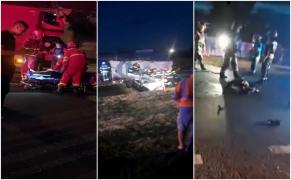 Accident mortal în Bihor. O femeie a murit pe loc după ce maşina în care se afla s-a lovit de un TIR