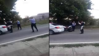 "M-am speriat". Reacţia motociclistului fugărit de poliţişti prin 3 localități și amenințat cu arma