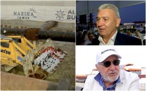 Degustare cu ştaif în Mamaia: Stere Halep şi Ilie Năstase, impresionaţi de vinurile alese pe sprânceană, ţinute la rece în cuva excavatorului