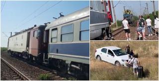 "Ceva imposibil, ceva de strigat la cer!". Aproape 200 de oameni, printre care copii, dar și bolnavi de cancer, topiţi de căldură într-un tren blocat în câmp