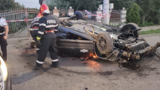 Pericol uriaș de explozie în Dorohoi, după ce un șofer începător a făcut prăpăd pe șosea. Tânărul abia luase permisul