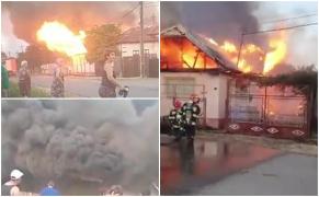 Două case, mistuite de flăcări în Prahova. Hidranţii nefuncţionali au îngreunat misiunea de salvare a pompierilor