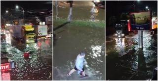 Potop la munte, după codul portocaliu de ploi torențiale. Buşteni, inundat în mai puţin de o oră