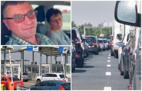 "Doi kilometri în trei ore". Şoferi sufocaţi de căldură în maşini, la cozile uriaşe din vămi. Poliţia de Frontieră îi contrazice