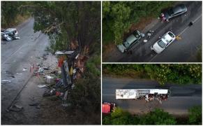 Accidentul cu 4 morţi din Bulgaria. Moartea i-a ocolit pe pasagerii maşinii lovite de autocar. Au coborât din autoturism cu câteva momente înainte de impact