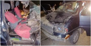 Accident mortal în Constanța. Microbuz plin cu pasageri, impact frontal cu o remorcă încărcată cu baloţi