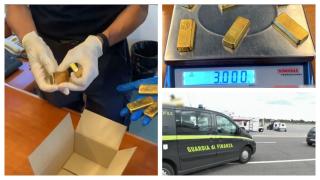 Cea mai scumpă greşeală, facută de un român care voia să iasă cu 14 lingouri de aur din Italia. Câţi bani va plăti acum