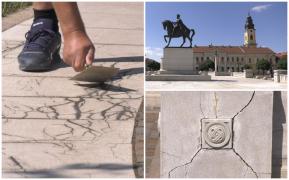 Lucrări de 4 milioane de euro cu garanţie "doar pe hârtie". Cum arată Piaţa Unirii din Oradea, reabilitată acum 6 ani. "Mă întreb cine o să plătească"