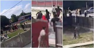 Război între clanuri, în mijlocul străzii, cu răngi, săbii, bâte și topoare. Două familii din Vaslui s-au luat la bătaie în plină zi, băgând spaima în localnici