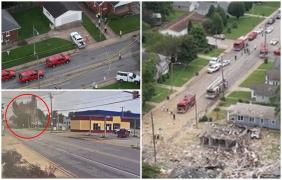 Trei morţi şi zeci de case distruse, bilanţul unei explozii puternice, în SUA. Mai multe persoane ar putea fi prinse sub dărâmături