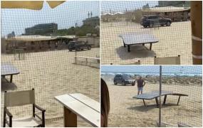 Un român s-a dat în spectacol pe o plajă din Italia şi a făcut drifturi pe nisip