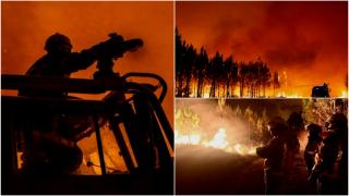 Incendiu monstru în Franța, vizibil din spațiu. România trimite pompieri. Localnicii s-au urcat pe acoperișuri. VIDEO