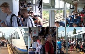 "Săgeata albastră" circulă cu întârziere. Vagoanele sunt extrem de aglomerate, iar aerul irespirabil. Reacţia oficialilor cu privire la condiţiile din trenurile CFR
