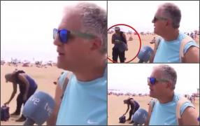 Tupeu de hoț: A furat o geantă în timpul unei transmisiuni live la TV, în Barcelona