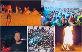 Studenţii profită de ultimele petreceri la malul mării. Distracţia, cuvântul de ordine la Costineşti