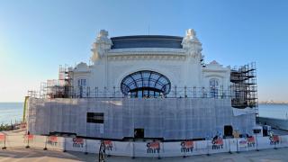 Celebrul Cazino din Constanţa a fost dezvelit parţial după doi ani de restaurare. Cum se prezintă acum clădirea-simbol
