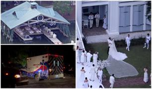 Primele imagini de la nunta lui Jennifer Lopez cu Ben Affleck. Un invitat a fost luat cu ambulanţa direct de la petrecere