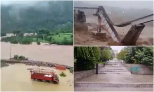 Iadul s-a dezlănţuit în India: 50 de morţi, case luate de ape şi un pod feroviar pus la pământ, după inundaţiile devastatoare