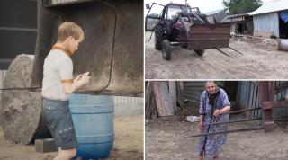 ANIMAȚIE GRAFICĂ: Cum a intrat un tânăr din Vaslui cu pieptul în furca unui tractor, din neatenție. A fost la centimetri de moarte