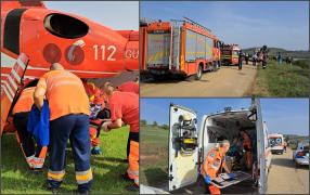 Cum s-a petrecut accidentul din Vaslui, în care cinci persoane au fost rănite. Un copil de patru ani este în stare critică la spital