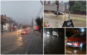 "Aşa ceva! Vai de capul meu!" Ploile torenţiale au făcut prăpăd în întreaga ţară. Chiar şi Valea Prahovei s-a scufundat în ape