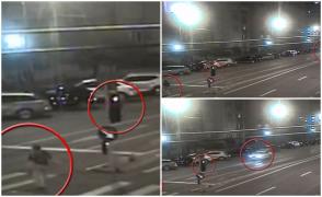 Femeie de 52 de ani, lovită în plin pe trecere de maşina Poliţiei Locale, la Timişoara. Victima a ignorat culoarea roşie a semaforului