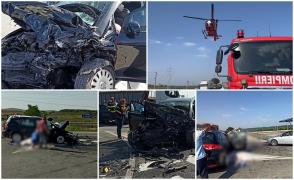 Un mort şi 7 răniţi, într-un grav accident în Bistriţa-Năsăud. Printre victime este şi un copil