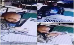 Un tânăr de 26 de ani a fost filmat în timp ce fura un mini-frigider de la terasa unei pensiuni din Vama Veche