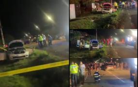 Ultima cursă: Un taximetrist şi o clientă au murit, după ce şoferul a virat la stânga fără să se asigure, în Gorj. Au fost izbiţi în plin