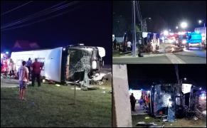 Autocar plin cu ucraineni, accident teribil într-o comună din Vrancea. 23 de persoane au ajuns la spital. Planul Roşu de Intervenţie activat