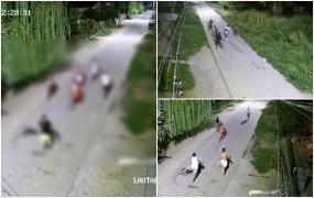 Imagini dramatice surprinse pe străzile din Clejani, de la bătaia cu bâte de sâmbătă dintre cele două clanuri. În zonă, este în continuare stare de alertă