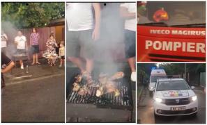 "Ia uite, mă, vine şi elicopterul!". Pompierii din Bucureşti, adunați în jurul unui grătar după o alarmă falsă de incendiu