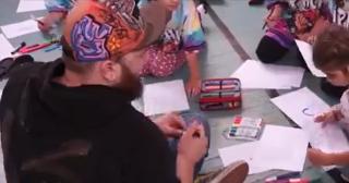 Cursuri de graffiti. Zeci de copii din Bistriţa au învăţat mai multe despre cultura urbană