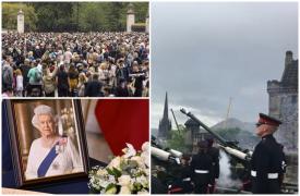 O lume întreagă o plânge pe Regina Elisabeta. În Marea Britanie au fost trase 96 de salve de tun, iar clopotele au bătut o oră