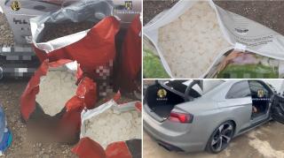 Doi bărbați au fost prinși cu 8.3 kilograme de substanțe psihoactive în mașină, în Cluj. Captură impresionantă a DIICOT